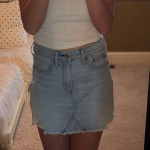 American Eagle Light Blue Jean Skirt